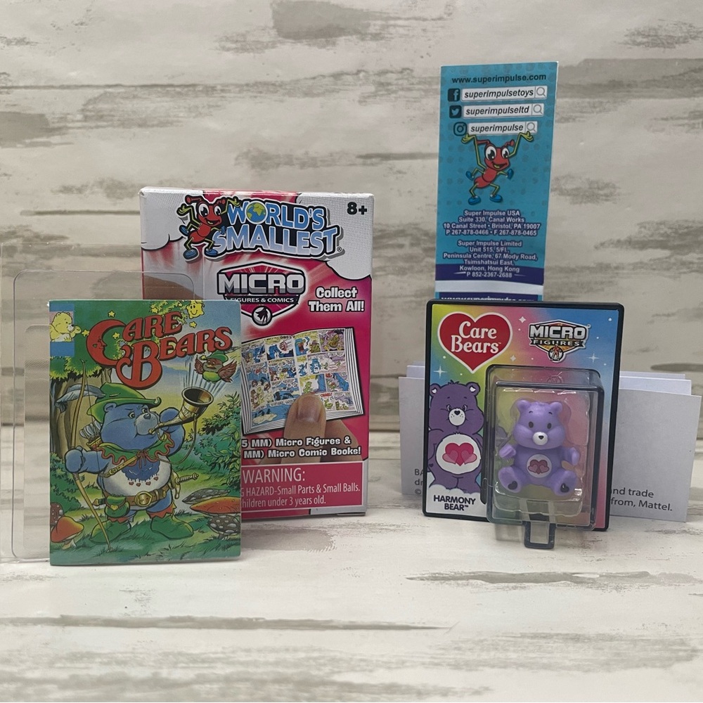 Worlds Smallest Micro Figures and Comics, Care Bears Harmony Bear